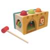 Bababoo & Friends Little Castle Pound and Roll Toy, Wooden Multifunction Knocking Bench for Toddlers 12+ Months, 9", Promotes Fine Motor Skills, Dexterity, Cause & Effect Learning, Includes Playtales view 2