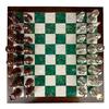 Embroidered Metal Chess Pieces with Wooden Chess Board- Engraved Chessmen - Unique Bronze Silver Finish Chess Pieces - Luxury Chess Handmade Gift Idea for Dad, Husband (Only Chess Pieces) view 4