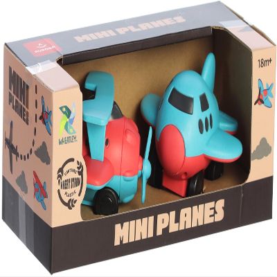 Aurora Toys Versatile Wheatley Mini Planes Toys - Imaginative Play - Unplugged Play - Blue 4 Inches