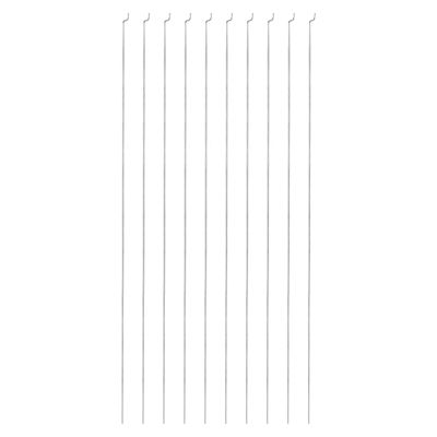 MECCANIXITY 10pcs 1.2x400mm (15.75 Inch) Steel Z Pull/Push Rods Parts for DIY RC Car Boat Airplane Helicopter Model Replacement, Silver