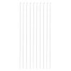 MECCANIXITY 10pcs 1.2x400mm (15.75 Inch) Steel Z Pull/Push Rods Parts for DIY RC Car Boat Airplane Helicopter Model Replacement, Silver view 1