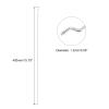 MECCANIXITY 10pcs 1.2x400mm (15.75 Inch) Steel Z Pull/Push Rods Parts for DIY RC Car Boat Airplane Helicopter Model Replacement, Silver view 2