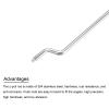 MECCANIXITY 10pcs 1.2x400mm (15.75 Inch) Steel Z Pull/Push Rods Parts for DIY RC Car Boat Airplane Helicopter Model Replacement, Silver view 4