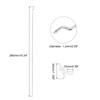 MECCANIXITY 10pcs 304 Stainless Steel 1.2x260mm Z Push Rods Parts, 10pcs Nylon Control Horns for DIY RC Car Boat Airplane Helicopter Model Replacement, Silver view 2