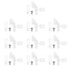 MECCANIXITY 10pcs 304 Stainless Steel 1.2x260mm Z Push Rods Parts, 10pcs Nylon Control Horns for DIY RC Car Boat Airplane Helicopter Model Replacement, Silver view 4