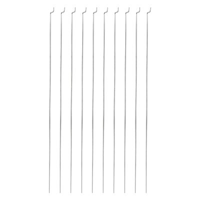 MECCANIXITY 10pcs 1.2x190mm (7.48 Inch) Steel Z Pull/Push Rods Parts for DIY RC Car Boat Airplane Helicopter Model Replacement, Silver
