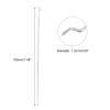 MECCANIXITY 10pcs 1.2x190mm (7.48 Inch) Steel Z Pull/Push Rods Parts for DIY RC Car Boat Airplane Helicopter Model Replacement, Silver view 2