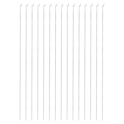 MECCANIXITY 40pcs 1.2x450mm (17.72 Inch) Steel Z Pull/Push Rods Parts for DIY RC Car Boat Airplane Helicopter Model Replacement, Silver