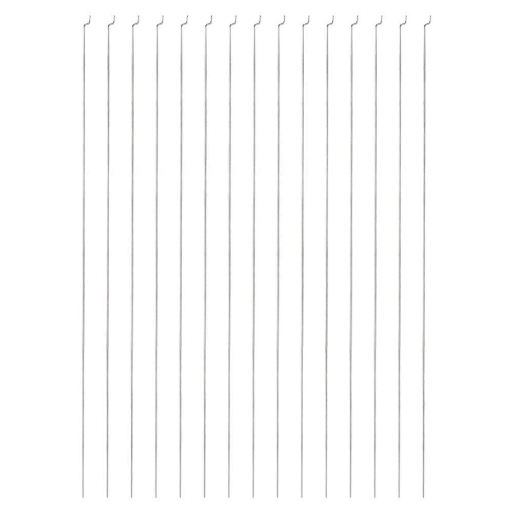 MECCANIXITY 40pcs 1.2x450mm (17.72 Inch) Steel Z Pull/Push Rods Parts for DIY RC Car Boat Airplane Helicopter Model Replacement, Silver