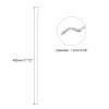 MECCANIXITY 40pcs 1.2x450mm (17.72 Inch) Steel Z Pull/Push Rods Parts for DIY RC Car Boat Airplane Helicopter Model Replacement, Silver view 2