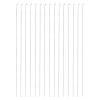 MECCANIXITY 30pcs 1.2x450mm (17.72 Inch) Steel Z Pull/Push Rods Parts for DIY RC Car Boat Airplane Helicopter Model Replacement, Silver view 1