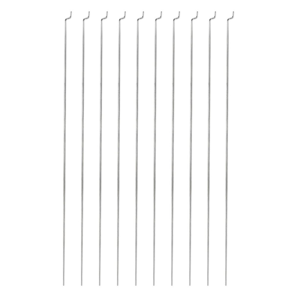 MECCANIXITY 10pcs 1.2x120mm (4.72 Inch) Steel Z Pull/Push Rods Parts for DIY RC Car Boat Airplane Helicopter Model Replacement, Silver