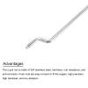 MECCANIXITY 10pcs 1.2x120mm (4.72 Inch) Steel Z Pull/Push Rods Parts for DIY RC Car Boat Airplane Helicopter Model Replacement, Silver view 4