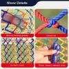 Kindergarten Protective Net Portable Fence Net,Protective Net Weaving Nylon Net,Stairs Children Anti-Fall Net,Garden Decoration Net Balcony Safety Net,Width 1/1.2/1.5/2/2.5/3/4/5/6m,Length Customized view 4