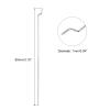 MECCANIXITY 30pcs 1x80mm (3.15 Inch) Steel Z Pull/Push Rods Parts for DIY RC Car Boat Airplane Helicopter Model Replacement, Silver view 2