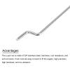 MECCANIXITY 30pcs 1x80mm (3.15 Inch) Steel Z Pull/Push Rods Parts for DIY RC Car Boat Airplane Helicopter Model Replacement, Silver view 4