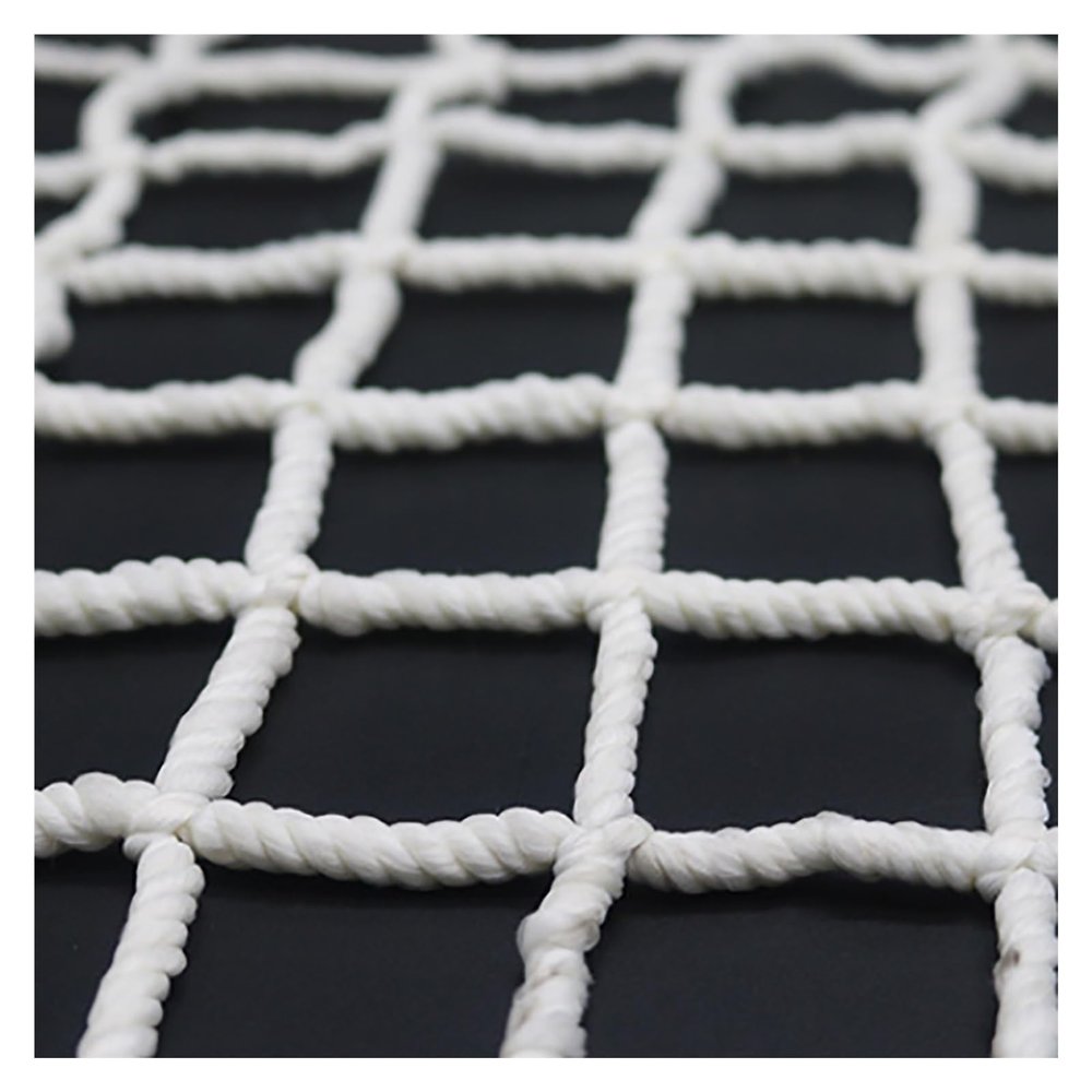 10/5cm Mesh Stairs Protection Children Anti-Fall Nets,White Construction Fall Protection Safety Netting Court Playground Fencing Rope,6mm Thick Balcony Anti-Fall Nets ( Color : 6mm-5cm Mesh , Size : 1