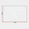 10/5cm Mesh Stairs Protection Children Anti-Fall Nets,White Construction Fall Protection Safety Netting Court Playground Fencing Rope,6mm Thick Balcony Anti-Fall Nets ( Color : 6mm-5cm Mesh , Size : 1 view 2