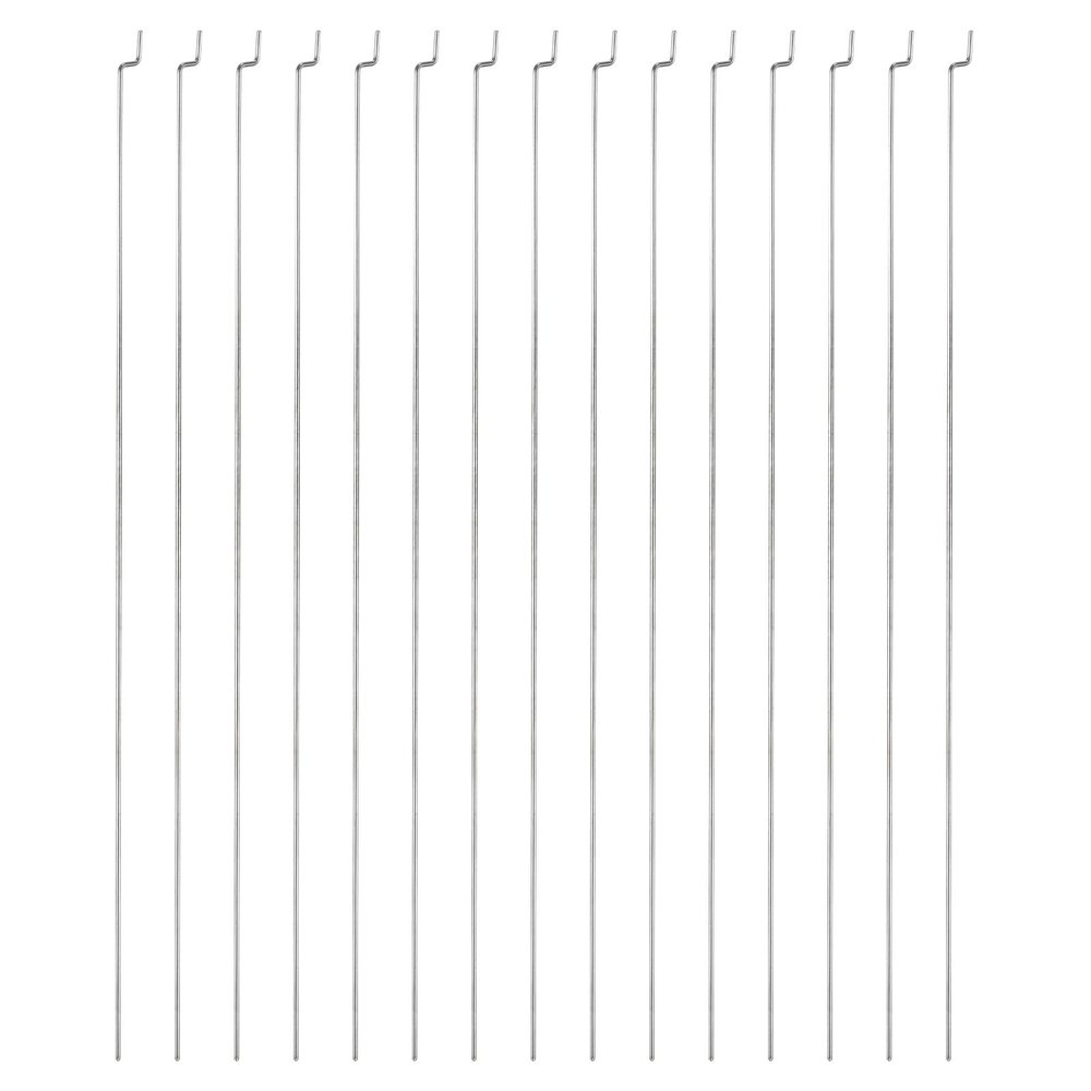 MECCANIXITY 30pcs 1x300mm (11.81 Inch) Steel Z Pull/Push Rods Parts for DIY RC Car Boat Airplane Helicopter Model Replacement, Silver
