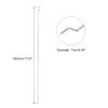 MECCANIXITY 30pcs 1x300mm (11.81 Inch) Steel Z Pull/Push Rods Parts for DIY RC Car Boat Airplane Helicopter Model Replacement, Silver view 2