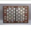 19" inch Luxury Backgammon Sets for Adults Large Wooden Mother of Pearl Game Board Handmade Game Sets and Pieces Gift idea for Dad, Anniversary, Birthday view 2