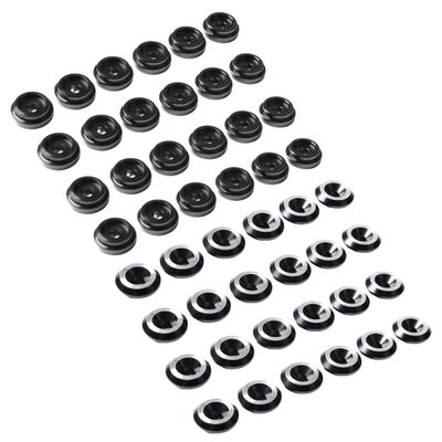 CNC Aluminum 1/5 RC Car Losi 5ive t 5T Body Shell Washer Cover Gasket Spacer Set 48pcs (Black)