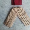 1/12 Samurai Uniform Kimono Clothes for 6" 6 inches 1:12 Action Figure Doll Clothes (Red) view 4