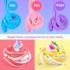 56-Pack Valentine's Day Butter Slime Kit, Birthday Soft and Non-Sticky Bulk Slime Party Favors for Kids, Classroom Exchange Gift Mini Slime, Stress Relief Toys for Boys Girls, 4-10 Advent Calendar view 4