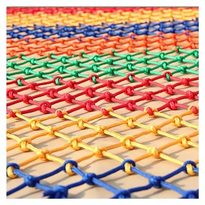 BESNUT Colorful Safety Protective Net,Nylon Anti-Fall Rope Net,Staircase Patio Anti-Drop Color Netting for Kids,School Stairway Fall Protective Mesh (Color : 6mm-10cm Mesh, Size : 1x1m)