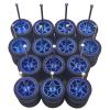 7 Set 1/64 Scale Wheels, 1 64 Wheels and Tires Set with 7 Styles Electroplating Simulation Wheel Hub & Rubber Tires Suitable for Beginner DIY Most 1/64 Diecast Cars (Electroplated Blue) view 1