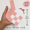 12 DIY Danish Heart Baskets. Precut and Ready to Use, No Tools Needed. Traditional Weaving Paper Craft to Make Julehjerter. Great Home Classroom Decorations (Pink/White Kit) view 2