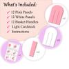 12 DIY Danish Heart Baskets. Precut and Ready to Use, No Tools Needed. Traditional Weaving Paper Craft to Make Julehjerter. Great Home Classroom Decorations (Pink/White Kit) view 3