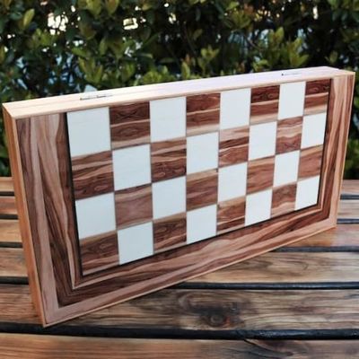 22,8" inch Wooden Backgammon Sets for Adults Complete Large Wooden Game Board Handmade Game Sets and Pieces Gift idea for Dad, Husband, Anniversary