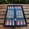 19" inch Wooden Mother-of-Pearl Backgammon Sets for Adults Large Wooden Game Board Handmade Game Sets and Pieces Gift idea for Dad, Husband, Anniversary view 3