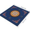 Mahjong Mat 32x32'' Anti Slip Mahjong Table Mat Noise Reduction Mahjong Mat for Table Soft  Wear-Resistant Mahjong Game Mat for Poker Card Board & Tile Games Blue Mahjong Accessories view 2