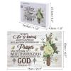 1000 Piece Jigsaw Puzzle for Adults Challenging Puzzle - Religious Flower Scripture Puzzles Inspirational Puzzles for Family Activities Games Christian Gifts, Religious Gifts view 2