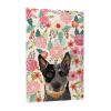 Australian Cattle Dogs Floral Boho Flowers 1000 Piece Wooden Puzzles Custom Jigsaw Puzzle Toy 29.5x20in view 2