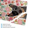 Australian Cattle Dogs Floral Boho Flowers 1000 Piece Wooden Puzzles Custom Jigsaw Puzzle Toy 29.5x20in view 3