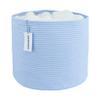 XUANGUO Cotton Rope Basket For Girls Boys Kids 16X14 Baby Laundry Baskets Nursery Bin Round Woven Basket For Storage Toys Blankets Shoes Clothes blue view 1