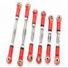 GTBRacing Titanium Alloy Front Rear Linkage Tie Rod for 1/8 RC Car TLR Losi 8IGHT XE 4WD (Red) view 1