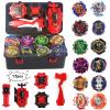 Elfnico Bey Battling Top Burst Gyro Toy Set 12 Spinning Tops 4 Launchers Combat Battling Game with Portable Storage Box Gift for Kids Children Boys view 1