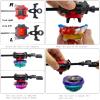 Elfnico Bey Battling Top Burst Gyro Toy Set 12 Spinning Tops 4 Launchers Combat Battling Game with Portable Storage Box Gift for Kids Children Boys view 4