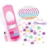 3C4G Make It Real Flip Phone Lip Gloss Set & DIY Lanyard - 7 Strawberry-Scented Lip Gloss Colors - Decorate with Gems & Stickers - Fun Makeup Kit for Girls for Kids Ages 6+ view 3
