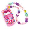 3C4G Make It Real Flip Phone Lip Gloss Set & DIY Lanyard - 7 Strawberry-Scented Lip Gloss Colors - Decorate with Gems & Stickers - Fun Makeup Kit for Girls for Kids Ages 6+ view 4