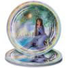 Amscan Vibrant Multicolor Foil Hot-Stamped Wish Plates - 9" (Pack of 8) - Durable & Eye-Catching Tableware - Perfect for Kids' Parties view 1
