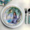 Amscan Vibrant Multicolor Foil Hot-Stamped Wish Plates - 9" (Pack of 8) - Durable & Eye-Catching Tableware - Perfect for Kids' Parties view 3