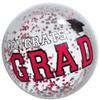 Amscan Inflatable Red Confetti Beach Ball view 1