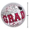 Amscan Inflatable Red Confetti Beach Ball view 2