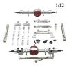 B Baosity RC Car Upgrade Parts Spare Accessory Kits Replaces Retrofitting Accessories Modified for MN82 LC79 MN78 1/12 RC Car, Argent view 4