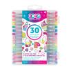 3C4G: 30 Scented Gel Pens - w/ 2 Color-in Snack Themed Sticker Sheets, 30 Different Vibrant Colors, Writing & Drawing, Three Cheers for Girls, Ages 6+ view 1
